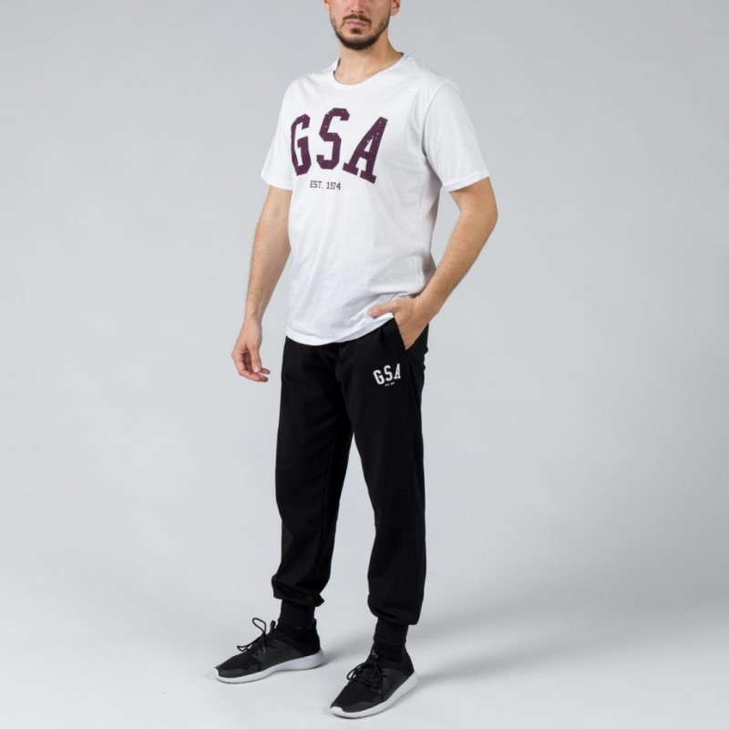 GSA Glory and Heritage Βαμβακερό T-shirt Ασπρο Regural Fit 371401-White