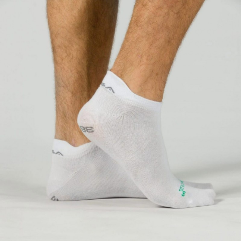GSA ORGANICPLUS[+] 365 Αθλητικές Κάλτσες Ultralight Low Cut 3Pack Ασπρες 81-16143-White