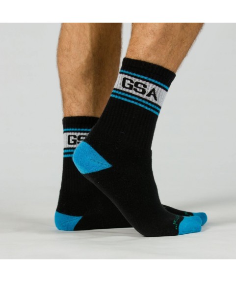 Ανδρικές αθλητικές κάλτσες GSA Superlogo πολύχρωμες 3 ζεύγη Νο 41-45 811901-51