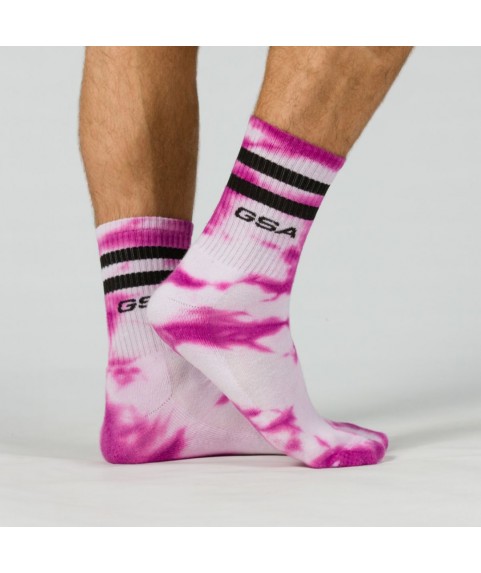Αθλητικές Κάλτσες Πολύχρωμες GSA Tie Dye UNISEX 1 Ζεύγος Νο 39-45 811904-06