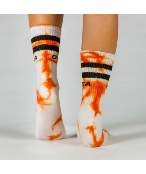 Αθλητικές Κάλτσες Πολύχρωμες GSA Tie Dye UNISEX 1 Ζεύγος Νο 39-45 811904-04