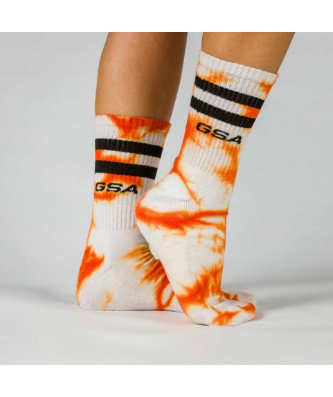 Αθλητικές Κάλτσες Πολύχρωμες GSA Tie Dye UNISEX 1 Ζεύγος Νο 39-45 811904-04