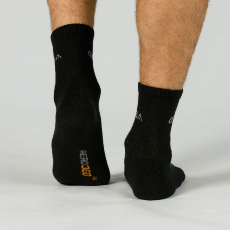 GSA ORGANICPLUS[+] 360 Αθλητικές Κάλτσες Extra Cushioned Quarter / 3Pack 81-8303-Black