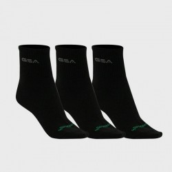 GSA ORGANICPLUS[+] 360 Αθλητικές Κάλτσες Extra Cushioned Quarter / 3Pack 81-8303-Black