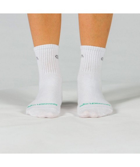 Κάλτσες GSA ORGANICPLUS[+] 500 Ultralight Quarter Socks / 3Pack Άσπρο Νο 36-41 82-16053-01
