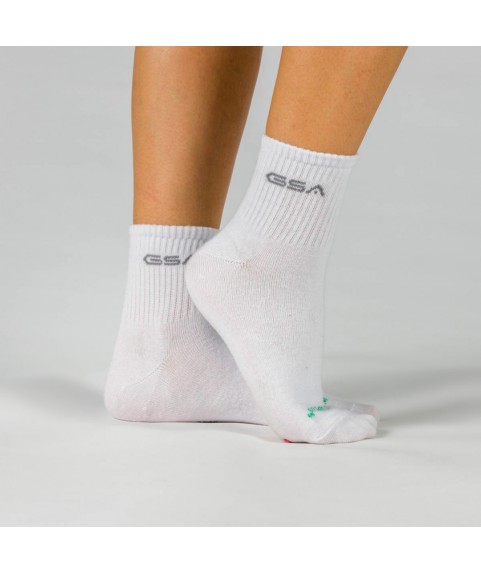 Κάλτσες GSA ORGANICPLUS[+] 500 Ultralight Quarter Socks / 3Pack Άσπρο Νο 36-41 82-16053-01