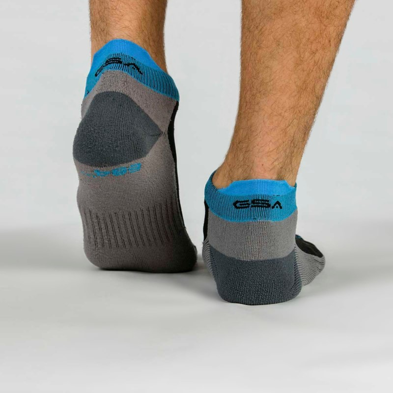 GSA 684 Extra Cushioned Performance Low Cut Κάλτσες socks 3Pack Γκρι/Μαύρο/Πολύχρωμες 911455-51
