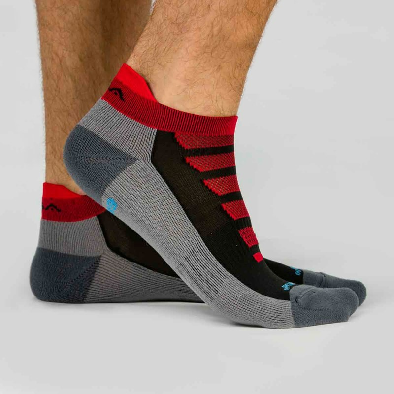 GSA 684 Extra Cushioned Performance Low Cut Κάλτσες socks 3Pack Γκρι/Μαύρο/Πολύχρωμες 911455-51