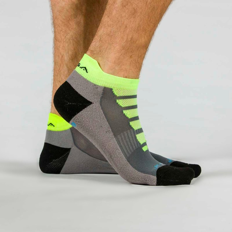GSA 684 Extra Cushioned Performance Low Cut Κάλτσες socks 3Pack Γκρι/Μαύρο/Πολύχρωμες 911455-51