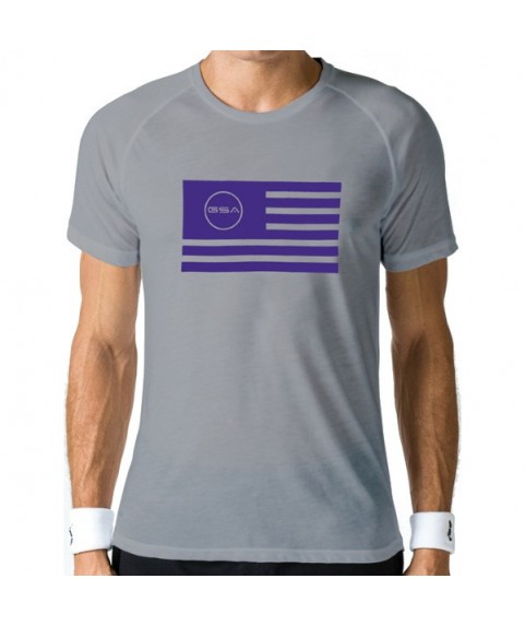 T-SHIRT MEN FLAG SUPERLOGO COLOR EDITION GREY GSA GEAR 17-19033-03