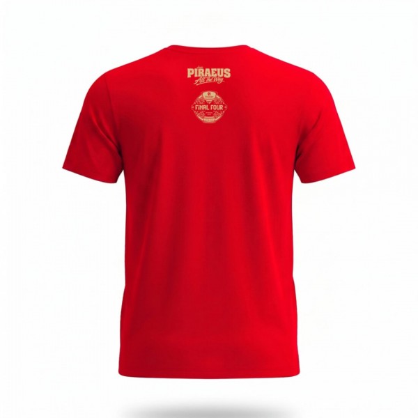 Olympiacos GSA Official Kids T-Shirt Red Euroleague Champions 2026 GT42555