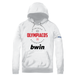 Φούτερ με Κουκούλα Olympiacos B.C. – Λευκό
