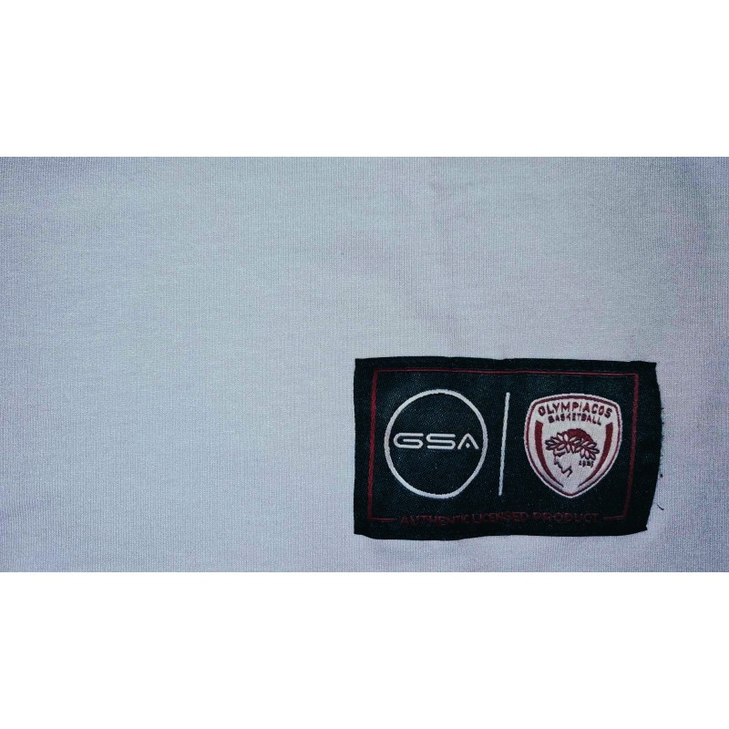 GSA Olympiacos BC Legacy Style White– Classic Fit T-Shirt