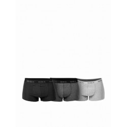 GSA Ανδρικά Boxer Μαύρο Γραφίτης Γκρι Μελανζέ 3Pack 17-1204-Black Gray Melange Grafit
