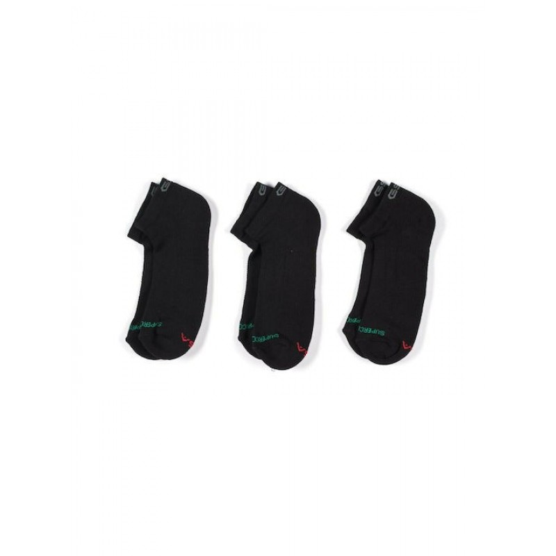 GSA ORGANICPLUS[+] 180 Αθλητικές Κάλτσες Extra Cushioned Low Cut / 3Pack 81-16343-Black