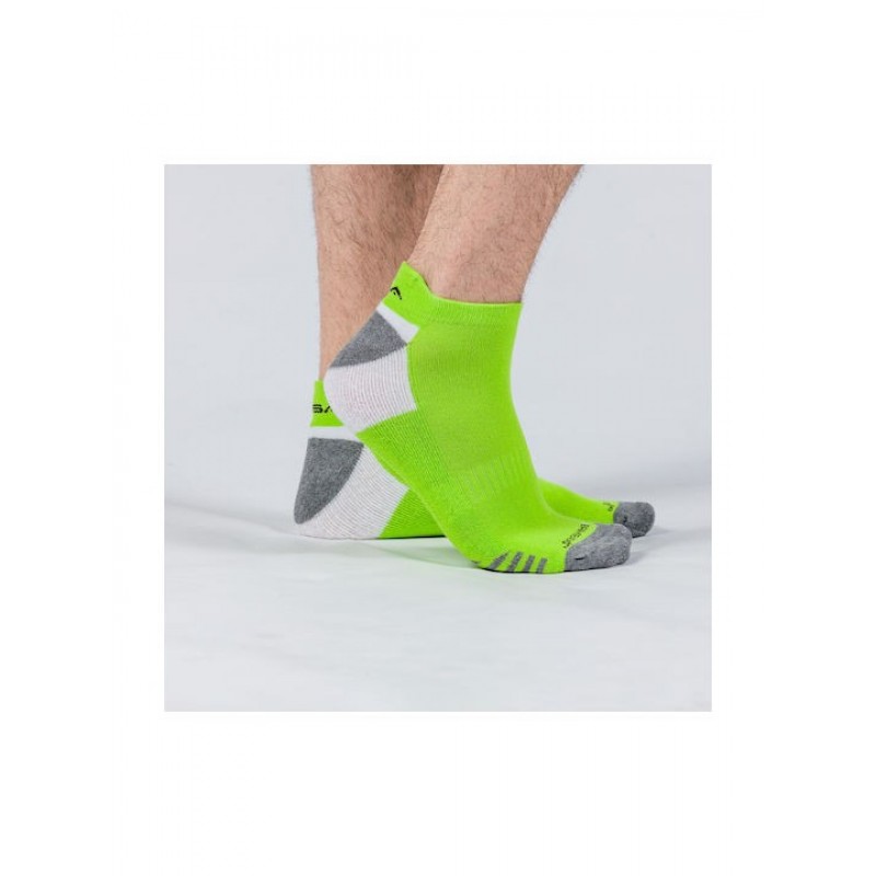 GSA BAMBOO MENS EXTRA CUSHIONED PERFORMANCE LOW CUT  SOCKS 6PACK 8119113-YELLOW-BLUE-GREEN ΠΟΛΥΧΡΩΜΟ 8119113-51