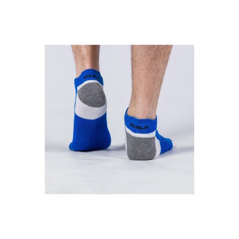 GSA BAMBOO MENS EXTRA CUSHIONED PERFORMANCE LOW CUT  SOCKS 6PACK 8119113-YELLOW-BLUE-GREEN ΠΟΛΥΧΡΩΜΟ 8119113-51