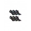 GSA ORGANICPLUS[+] 3616 Γυναικείες Αθλητικές Ultralight Low Cut Κάλτσες / 6 Ζευγάρια Μαύρες 8219100-51