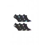 GSA ORGANICPLUS[+] 3616 Γυναικείες Αθλητικές Ultralight Low Cut Κάλτσες / 6 Ζευγάρια Μαύρες 8219100-51