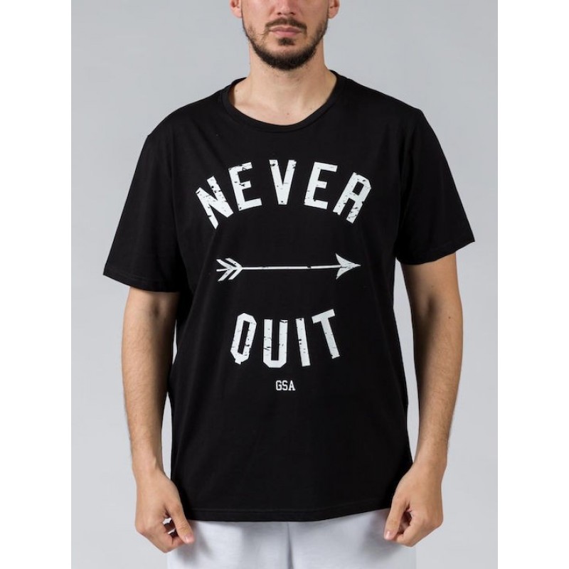 GSA Glory and Heritage Βαμβακερό T-shirt Μαύρο Regural Fit 371401-Black