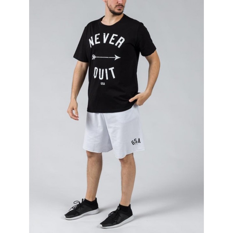 GSA Glory and Heritage Βαμβακερό T-shirt Μαύρο Regural Fit 371401-Black