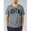 GSA Glory and Heritage Βαμβακερό T-shirt Γκρι Σκούρο Regural Fit 371401-Gray Melange