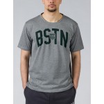 GSA Glory and Heritage Βαμβακερό T-shirt Γκρι Σκούρο Regural Fit 371401-Gray Melange