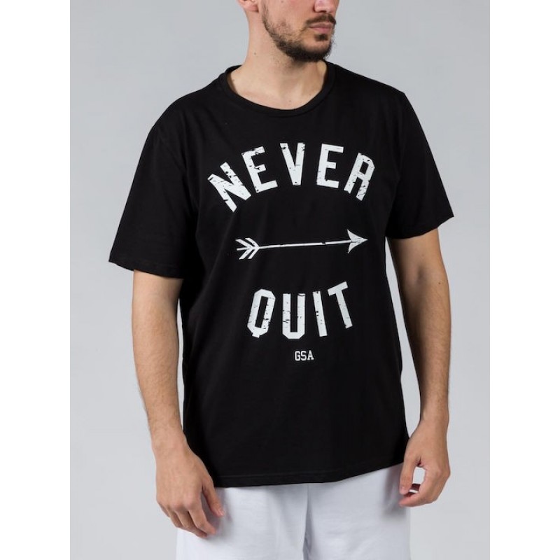 GSA Glory and Heritage Βαμβακερό T-shirt Μαύρο Regural Fit 371401-Black
