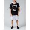 GSA Glory and Heritage Βαμβακερό T-shirt Μαύρο Regural Fit 371401-Black