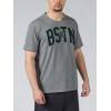 GSA Glory and Heritage Βαμβακερό T-shirt Γκρι Σκούρο Regural Fit 371401-Gray Melange