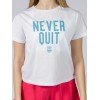 GSA Glory And Heritage Γυναικείο Crop T-shirt Λευκό Βαμβακερό Regural Fit 372401-White