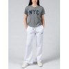 GSA Glory And Heritage Γυναικείο Crop T-shirt Γκρι Σκούρο Βαμβακερό Regural Fit 372401-Gray Melange