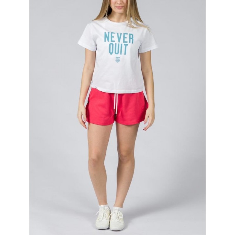 GSA Glory And Heritage Γυναικείο Crop T-shirt Λευκό Βαμβακερό Regural Fit 372401-White