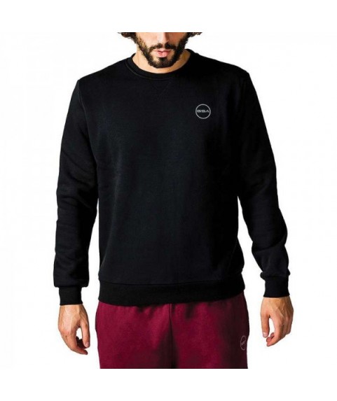 ΑΝΔΡΙΚΗ ΜΠΛΟΥΖΑ GSA SUPERCOTTON LONG SLEEVE CREW NECK JET BLACK 1717025-01
