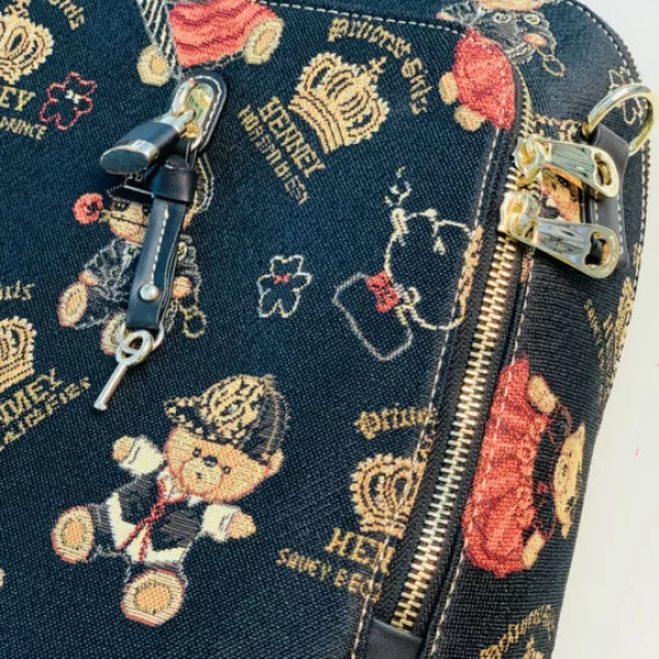 Henney Bear London Γυναικεία Τσάντα Πλάτης Μαύρη 24/25 H-143CRB