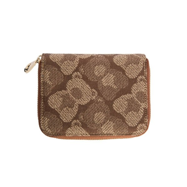 Henney Bear London Γυναικείο Πορτοφόλι Μικρό Καφέ 24/25 HW-027SBB