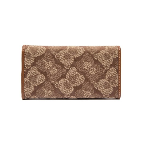 Henney Bear London Γυναικείο Πορτοφόλι Μεγάλο Καφέ 24/25 HW-062SBB
