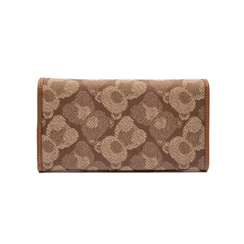 Henney Bear London Γυναικείο Πορτοφόλι Μεγάλο Καφέ 24/25 HW-062SBB