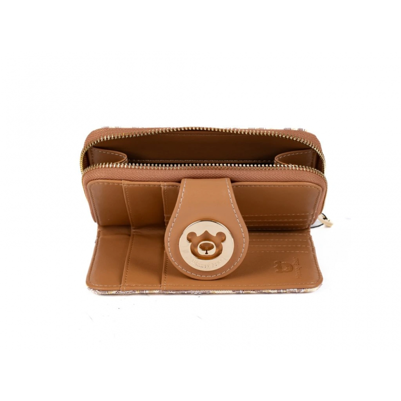Γυναικείο πορτοφόλι Μεσαίο  HB Milk Tea HW-111