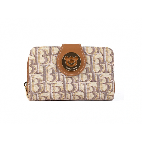 Γυναικείο πορτοφόλι Μεσαίο  HB Milk Tea HW-111