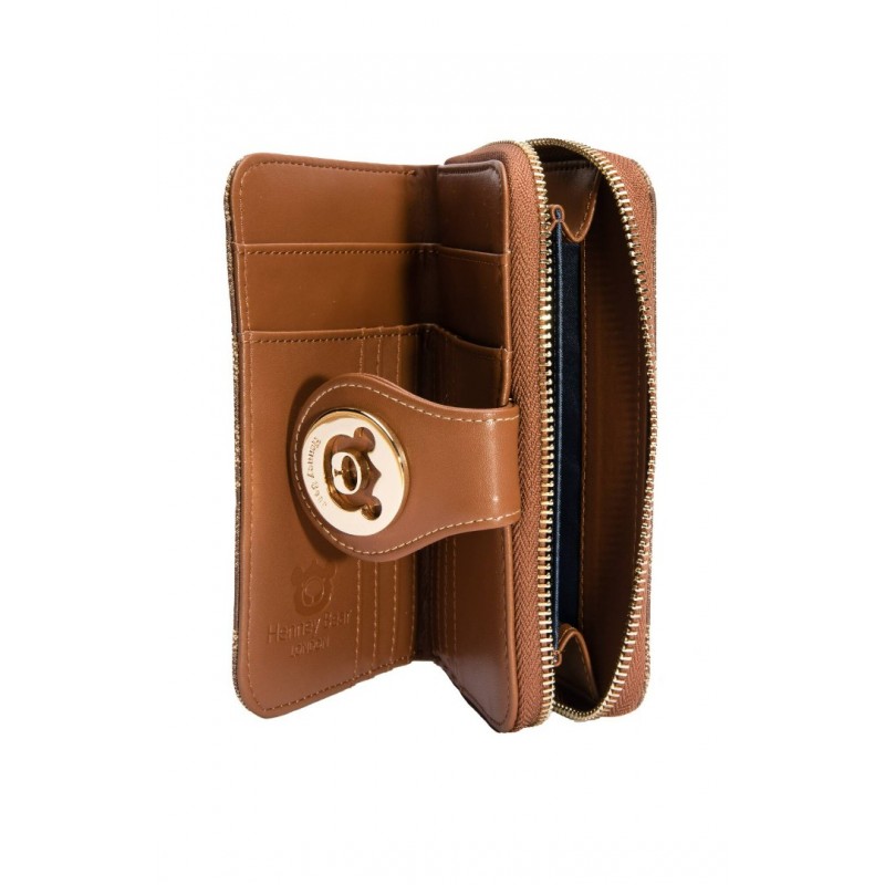 Henney Bear Μεσαίο Γυναικείο Πορτοφόλι   Shadow Bear Brown - HW-111