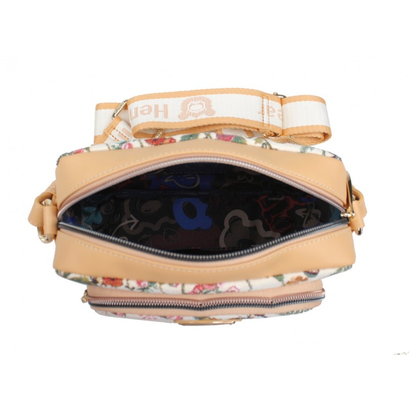 Γυναικεία Τσάντα Χιαστί Henney Bear Floral με  Λεπτομέρειες