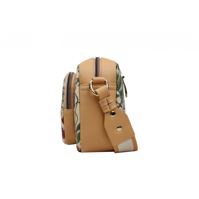 Γυναικεία Τσάντα Χιαστί Henney Bear Floral με  Λεπτομέρειες