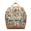 Γυναικεία τσάντα πλάτης Henney Bear Floral Summer Beige