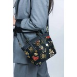 Henney Bear London Γυναικεία Τσάντα Χειρός/Ωμου Μαύρη 24/25 H-444CRB