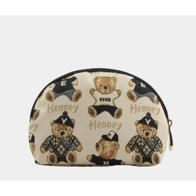 Henney Bear password Makeup Pouch/ Henney Password/ HW-123