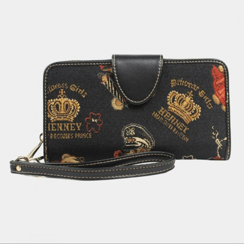 Henney Bear γυναικείο πορτοφόλι χειρός Crown Bear /HW-002