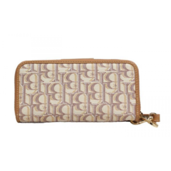 Πορτοφόλι Με Κουμπί Μεγάλο HB MILK TEA HW-002MIT