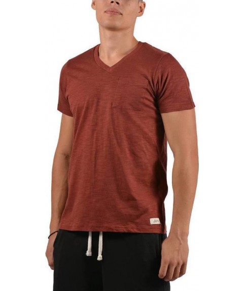 Jepa T-Shirt V-Neck With Pocket Bordeaux 891719 