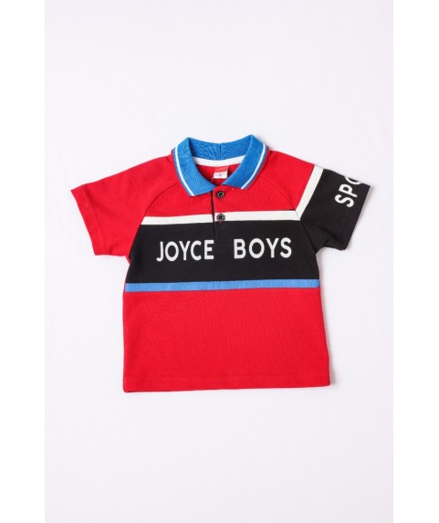 Παιδικό Μπλουζάκι Polo Joyce για αγόρι Κόκκινο/Γαλάζιο 211393-01